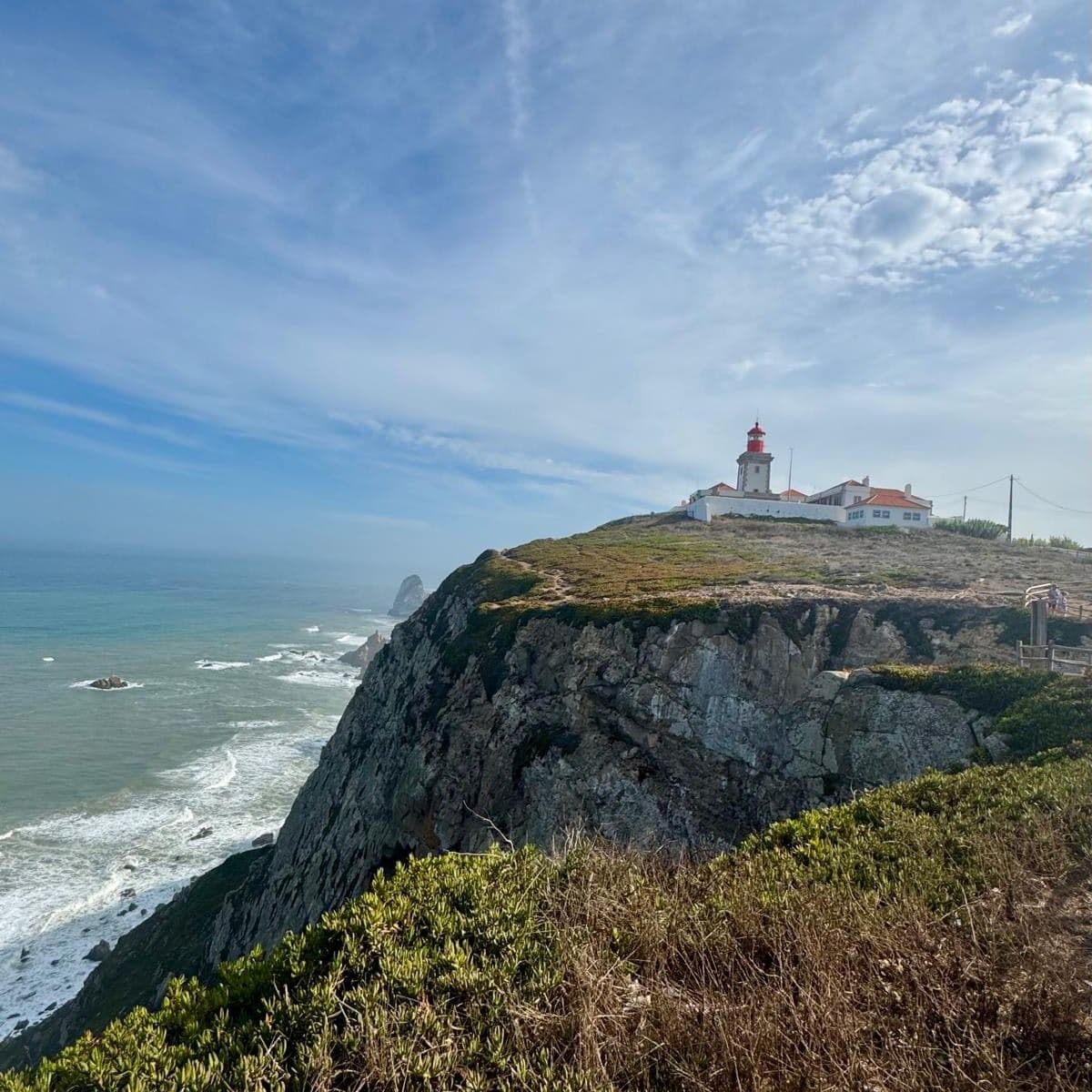 Leuchtturm am Cabo da Roca über dem Atlantik